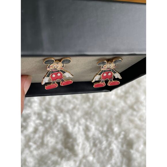 Disney Baublebar Mickey Mouse Kisses Movable Stud Earrings NEW - Picture 4 of 8